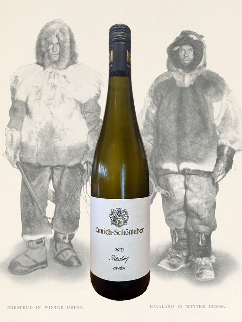 A bottle of Emrich-Schönleber Riesling Trockn 2023 from Nahe, Germany