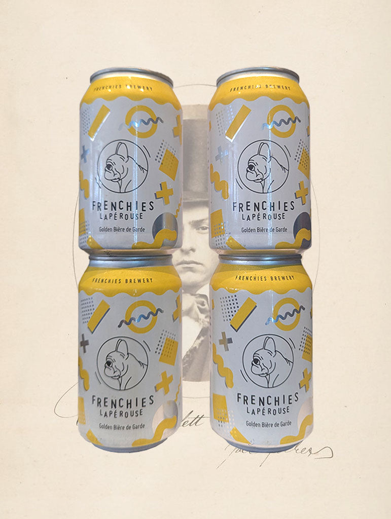 A can of Frenchies 'Laperouse' Golden Biere de Garde from Alexandria, NSW