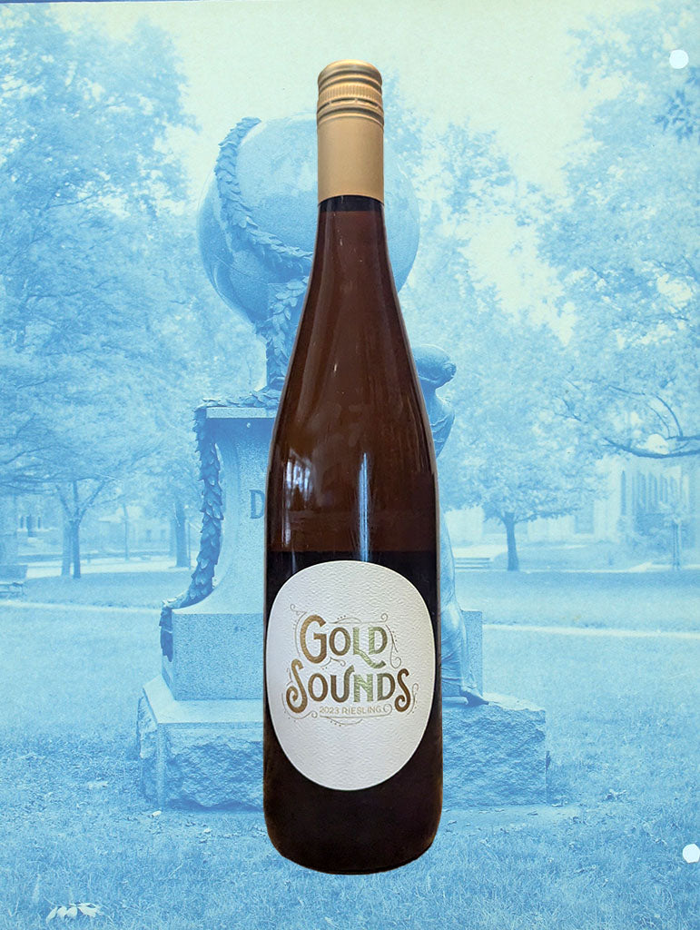 A bottle of Gold Sounds Riesling 2023 from Clare Valley
