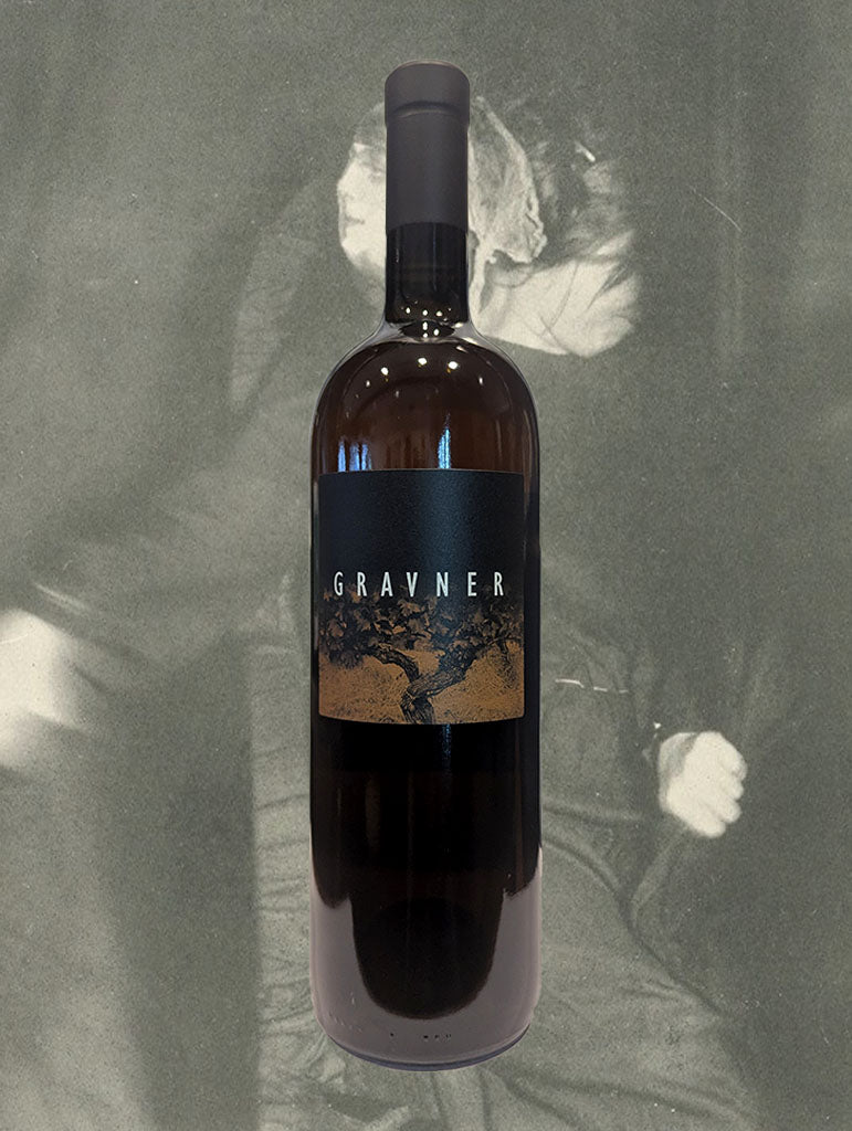 A bottle of Gravner 'Ribolla' Skin Contact 2016 from Friuli, Italy