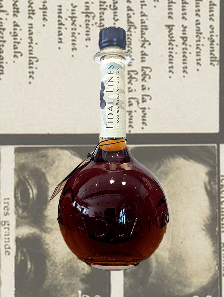 A bottle of Headlands Distillery 'Tidal Lines' Gin from Wollongong