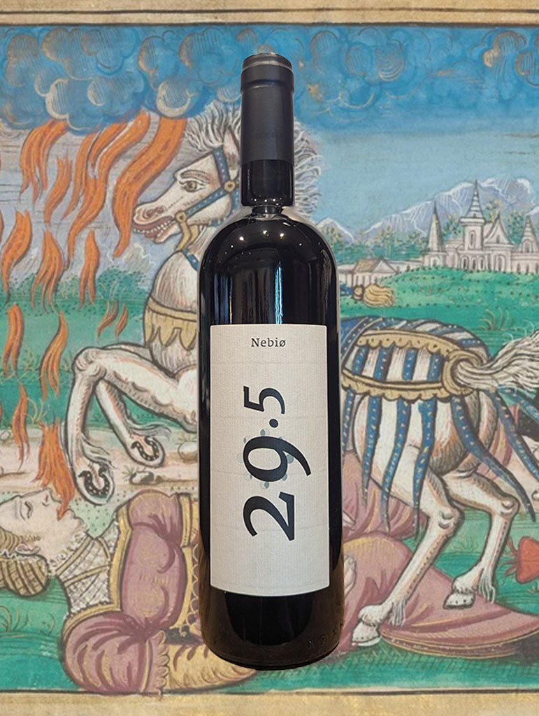 A bottle of Hilberg Pasquero 'Nebio 29.5' Nebbiolo 2020 from Piemonte, Italy