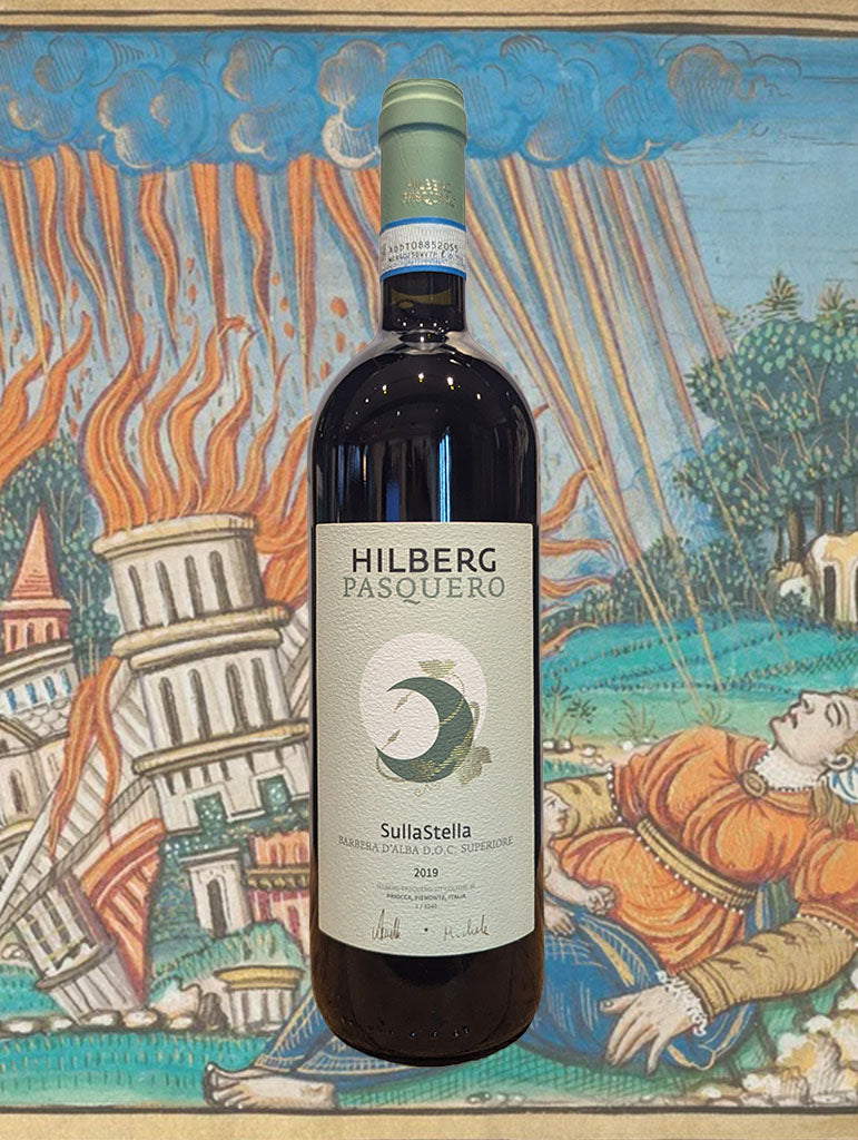 A bottle of Hilberg Pasquero 'SullaStella' Barbera d'Alba 2019 from Piemonte, Italy