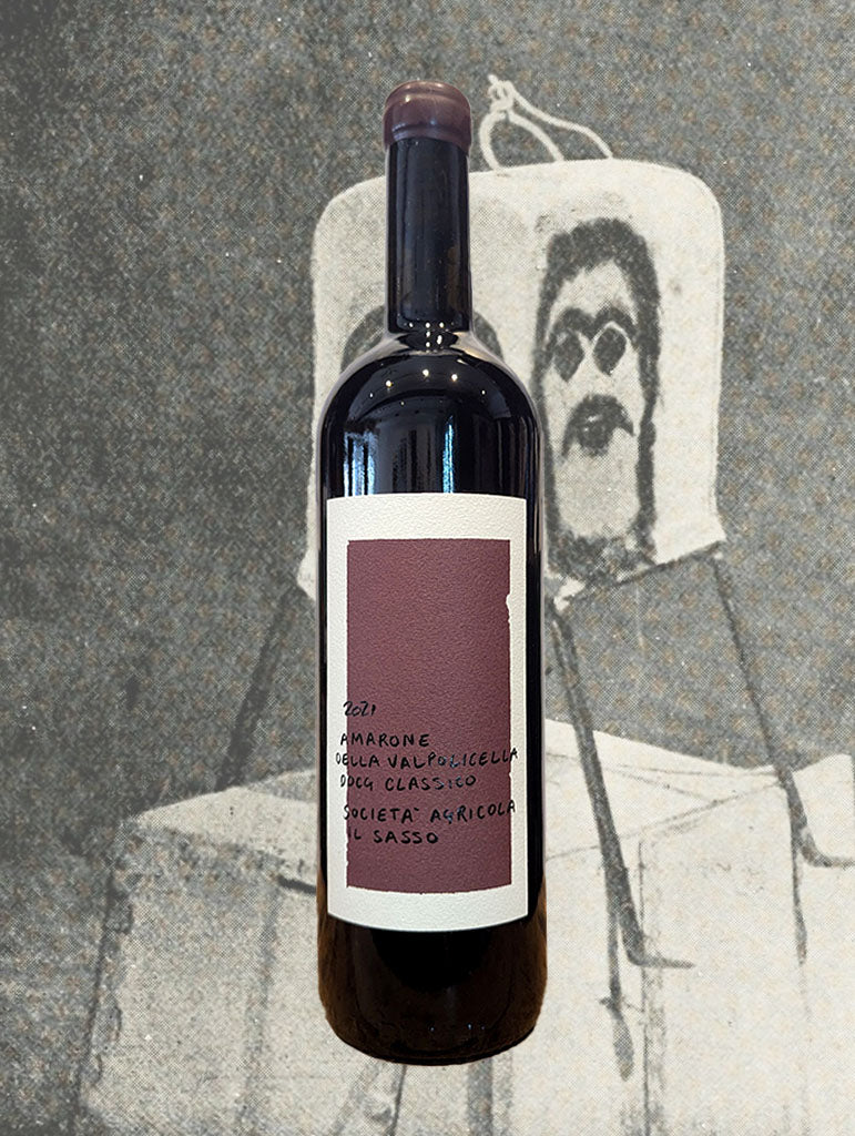 A bottle of Il Sasso Amarone Classico 2021 from Veneto, Italy