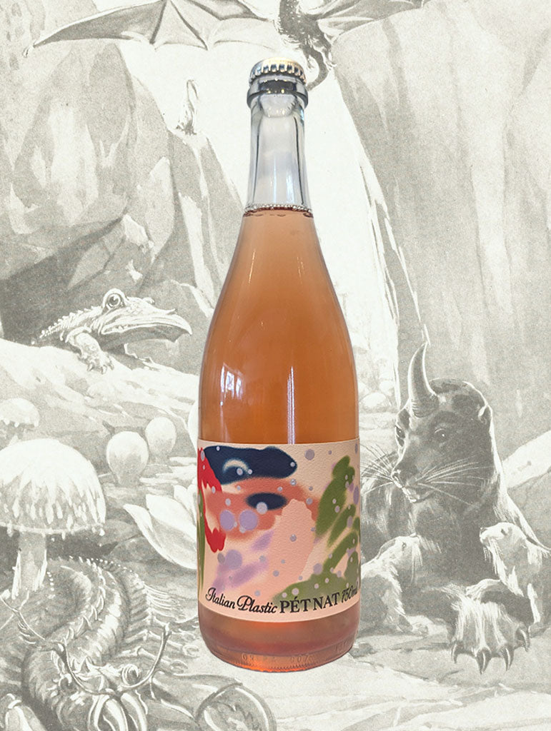 A bottle of Italian Plastic Pet Nat 2026 from Adelaide Hills