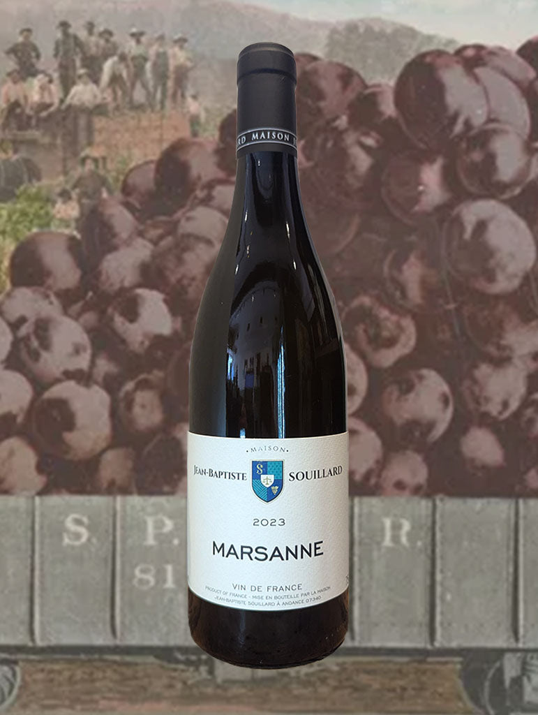 A bottle of Jean-Baptiste Souillard Marsanne 2023 from Northern Rhone, France