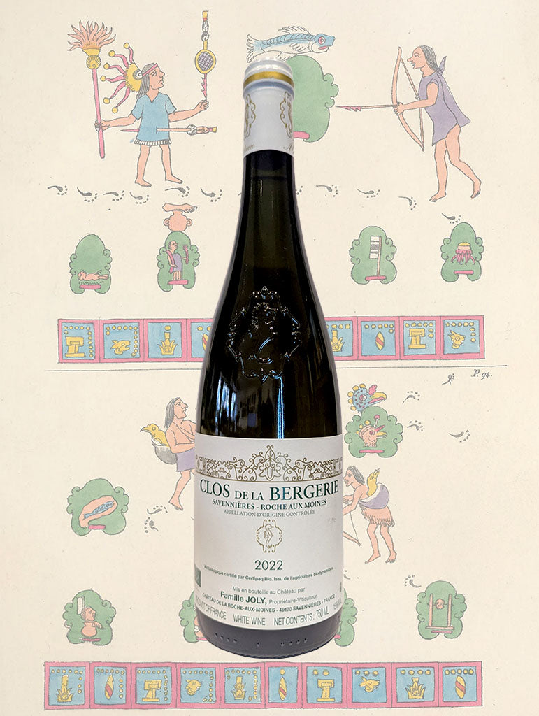 A bottle of Joly 'Clos de la Bergerie' Savennieres 2022 from Loire, France