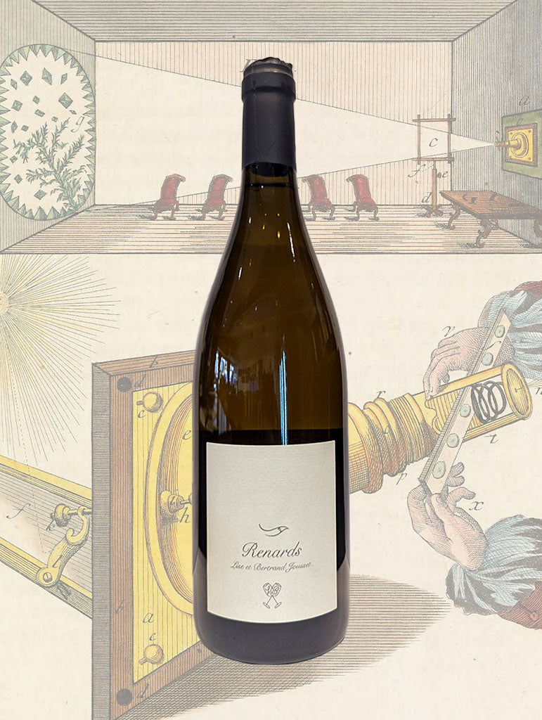A bottle of Jousset 'Renards' Chenin Blanc 2018 from Loire, France
