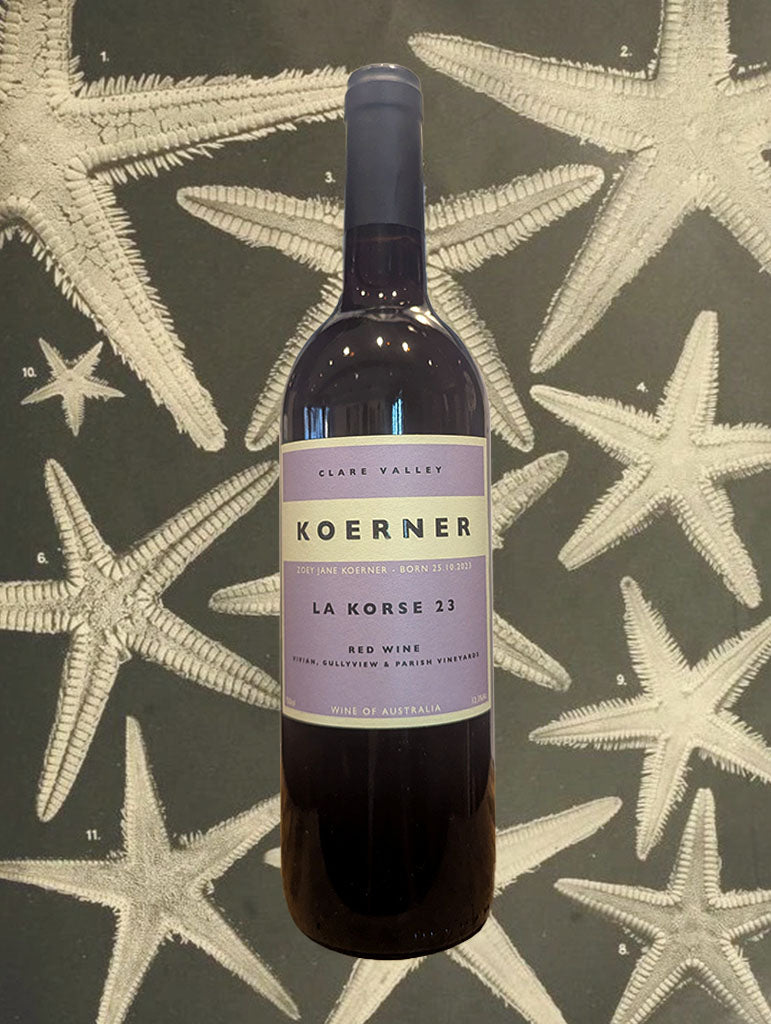 A bottle of Koerner 'La Korse' Sangiovese Blend 2023 from Clare Valley
