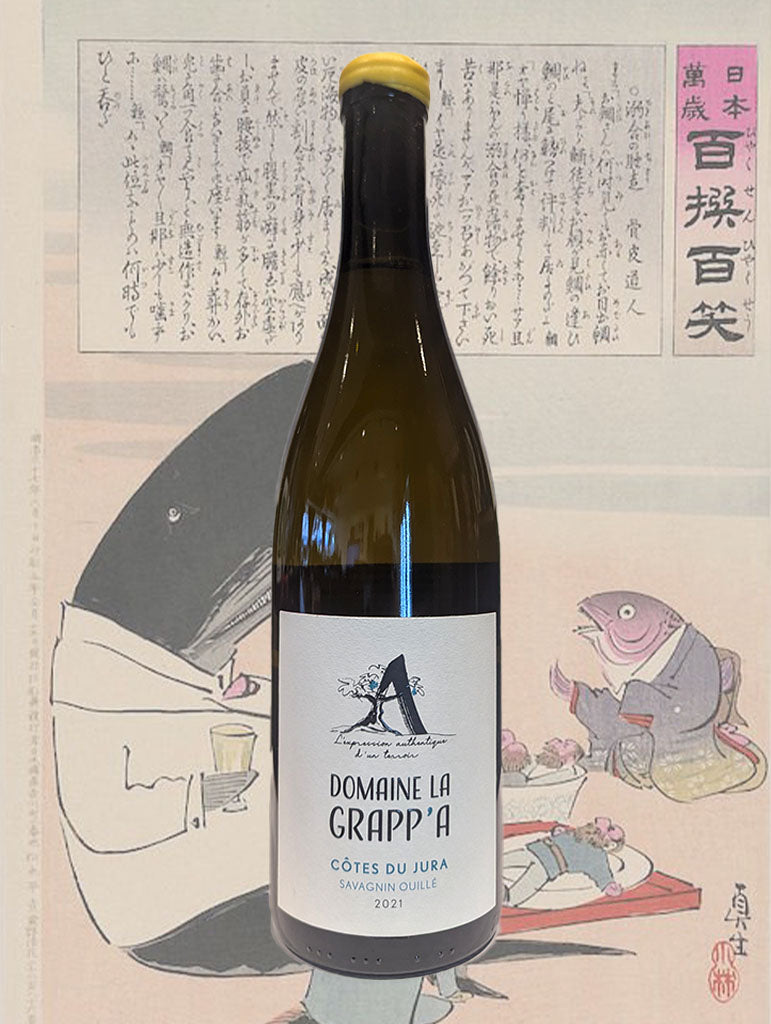 A bottle of La Grapp'A 'La Pierre' Savagnin Ouille 2021 from Jura, France