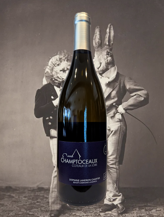 A bottle of Landron Chartier ‘Champtoceaux’ Muscadet Coteaux de la Loire 2019 from the Loire Valley, France - A generously expressive Muscadet. 