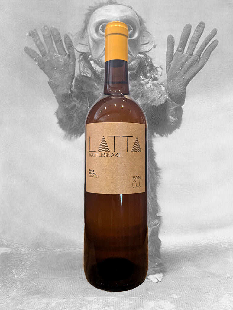 A bottle of Latta Vino 'Rattlesnake' Skin Contact 2025 from Ballarat