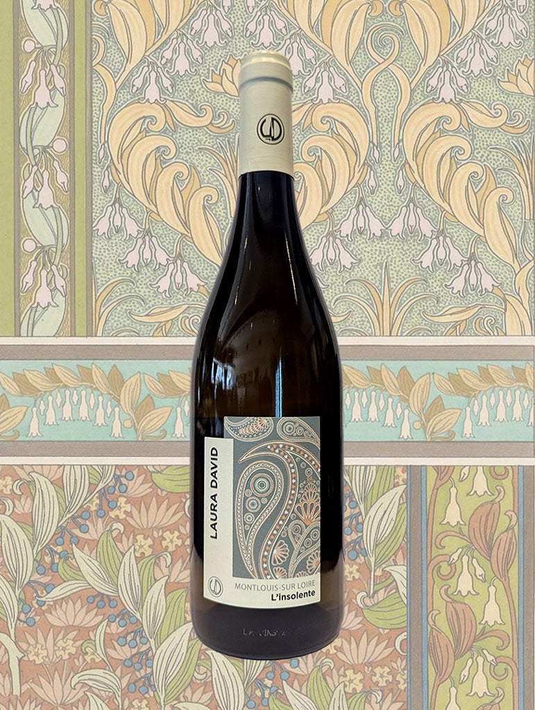 A bottle of Laura David 'L’Insolente' Montlouis-sur-Loire Chenin Blanc 2023 from Loire Valley, France