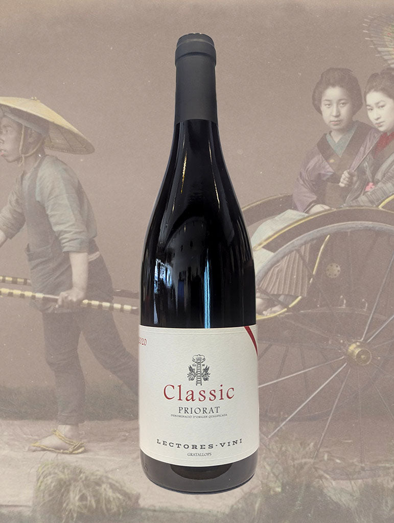 A bottle of Lectores Vini 'Classic' Priorat 2020 from Catalunya, Spain