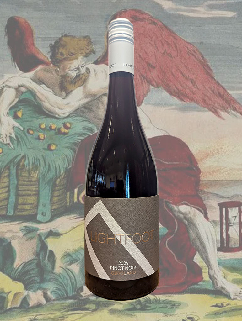 A bottle of Lightfoot 'Myrtle Point' Pinot Noir 2024 from Gippsland, Victoria
