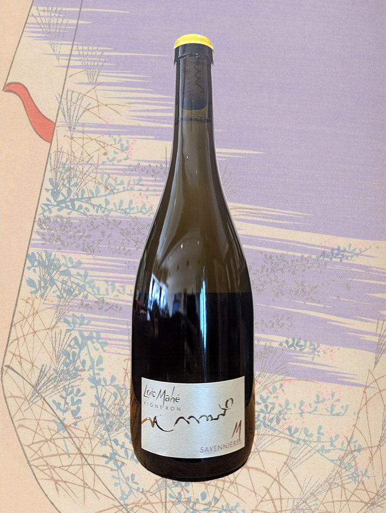 A bottle of Loïc Mahe 'Cuvee "M"' Savennières 2020 from Loire, France