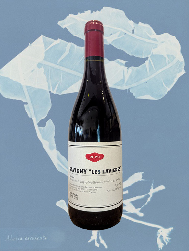 A bottle of Louis Chenu et Filles 'Les Lavieres' Savigny les Beaune 1er Cru 2022 from Burgundy, France