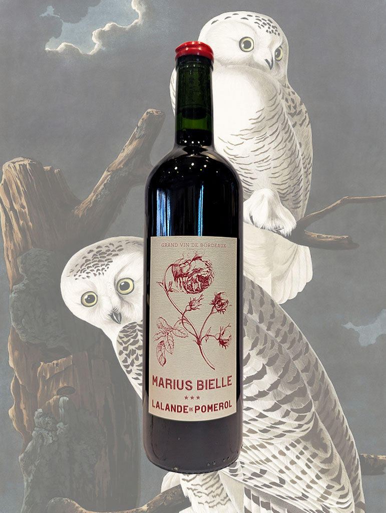 A bottle of Marius Bielle Lalande de Pomerol Rouge 2015 from Bordeaux, France