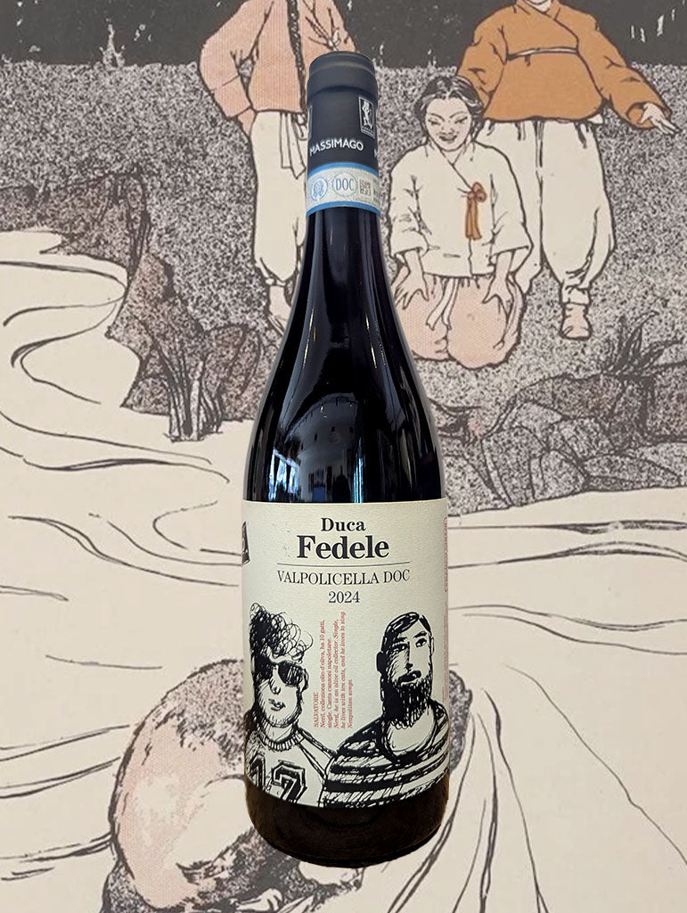 A bottle of Massimago 'Duca Fedele' Valpolicella 2024 from Veneto, Italy