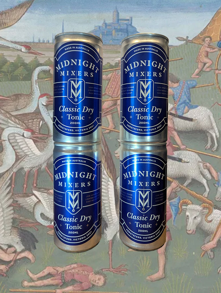 A can of Midnight Mixers 'Extra Dry' Tonic from Melbourne