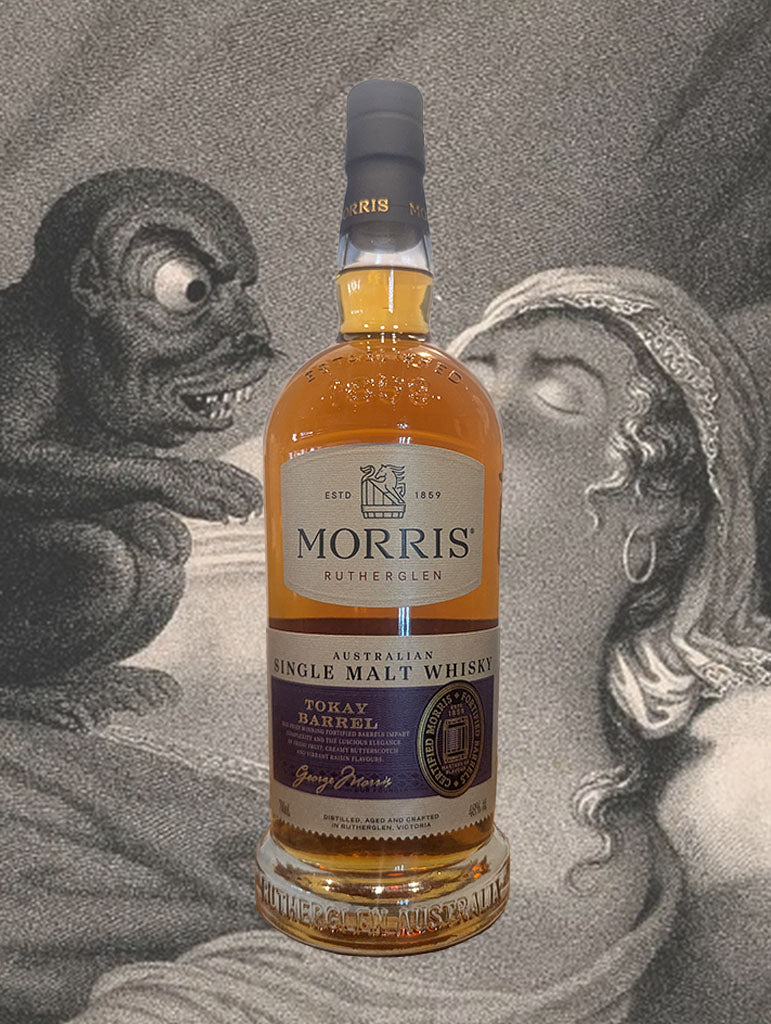 A bottle of Morris Tokay Barrel Whisky from Rutherglen