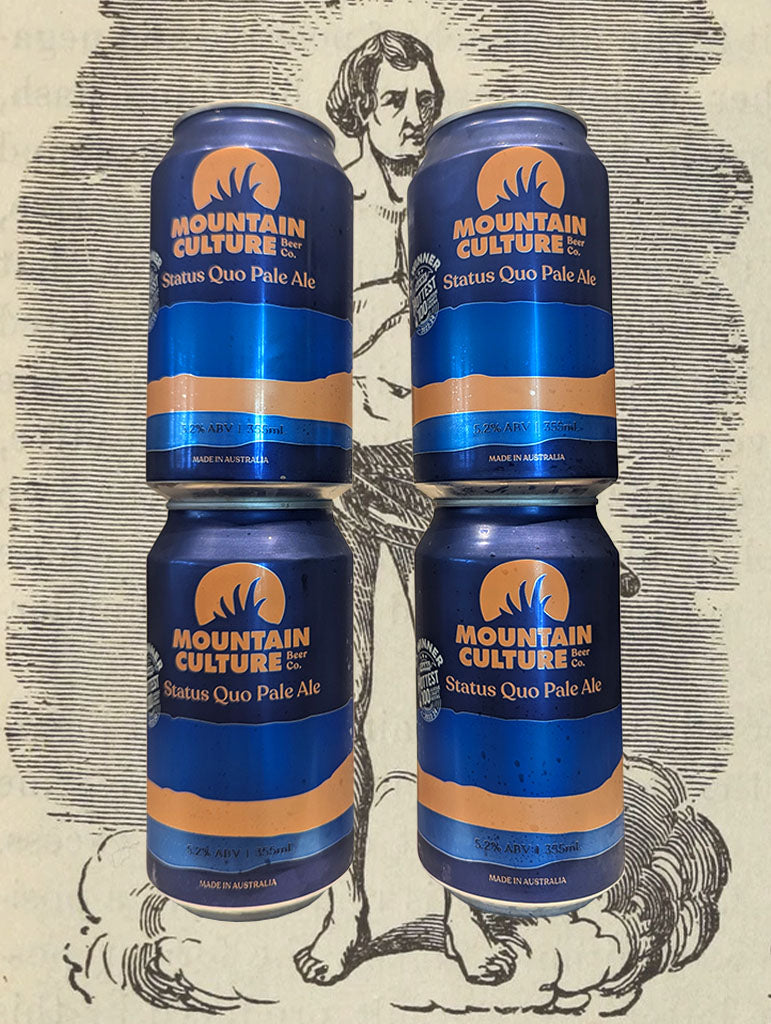 A can of Mountain Culture 'Status Quo' Pale Ale from Katoomba, NSW