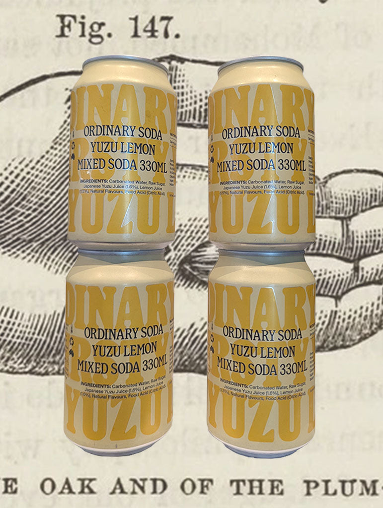 A can of Ordinary Soda 'Yuzu Lemon' Non Alcoholic Soda from Melbourne