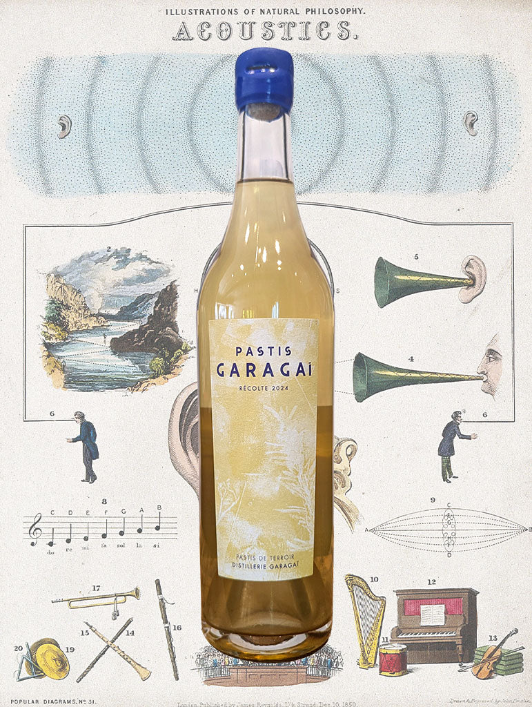 A bottle of Pastis Garagaï 'Pastis de Terroir' 2022 from Provence, France