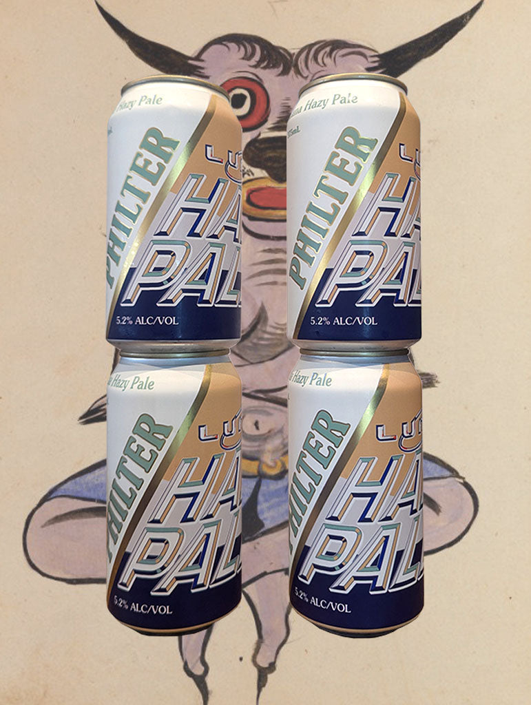 A can of Philter 'Luna' Hazy Pale Ale from Marrickville, NSW