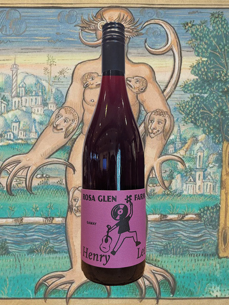 A bottle of Rosa Glen Farm 'Henry Lee' Gamay 2025 from the Margaret River