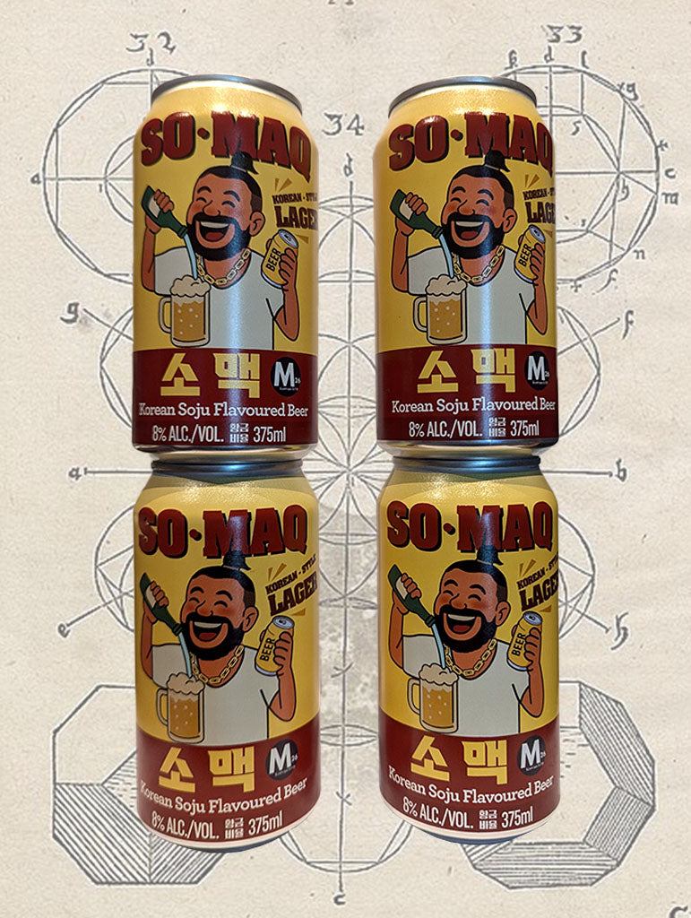 A bottle of SOMAQ Korean Style Larger from Sydney