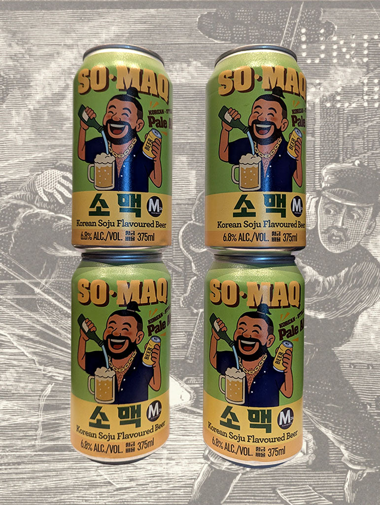 A bottle of SOMAQ Korean Style Pale Ale from Sydney