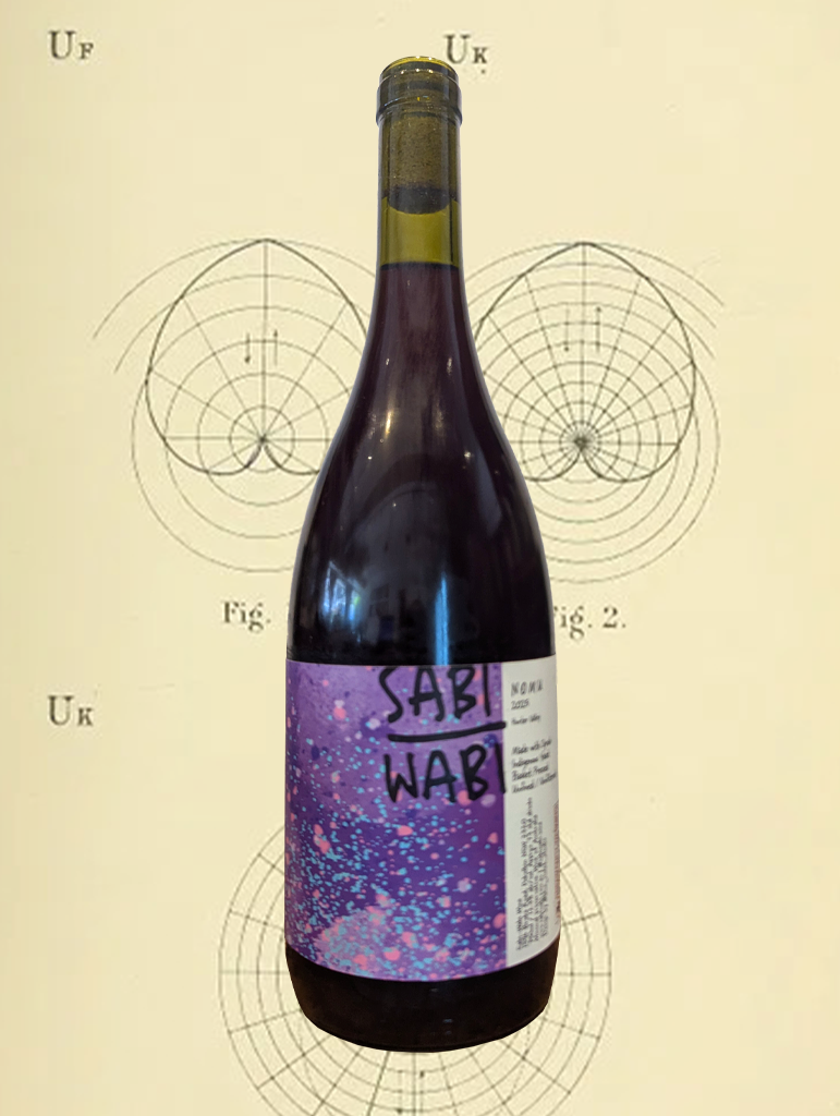A bottle of Sabi Wabi 'Nomu' Syrah 2025 from Hunter Valley, NSW