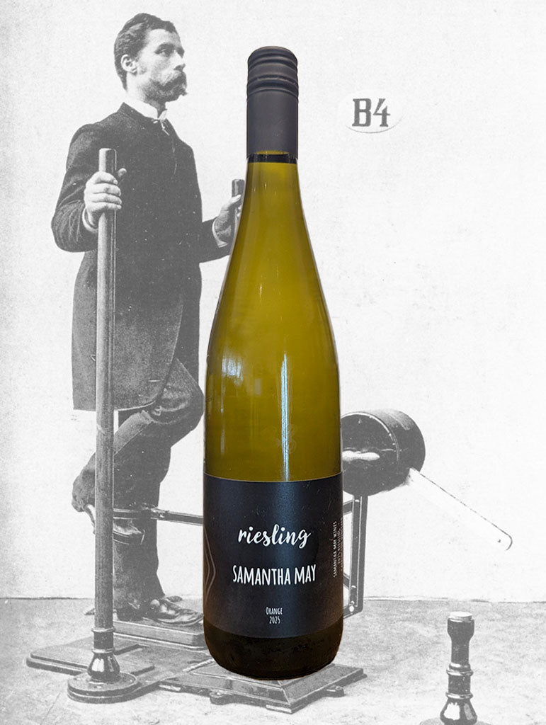 A bottle of Samantha May Riesling 2025 from Orange