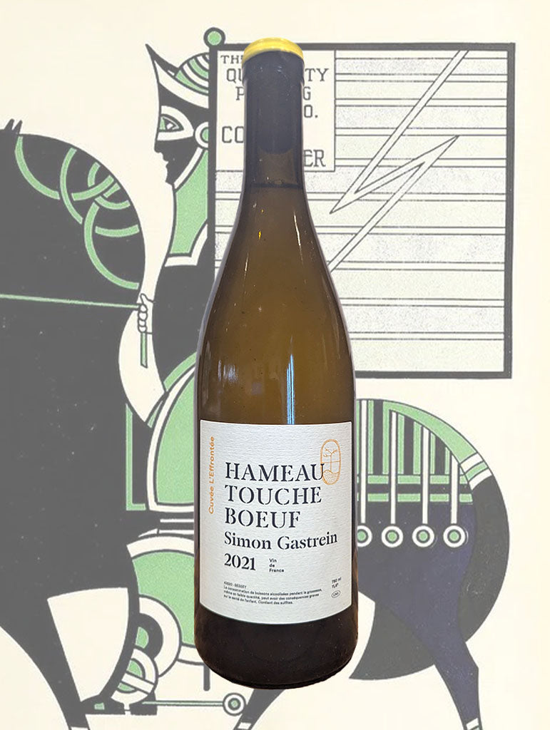 A bottle of Simon Gastrein 'Cuvee L'Effrontee' Blanc 2021 from Rhône Valley, France