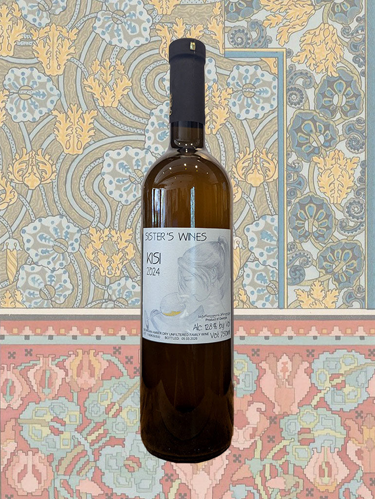 A bottle of Sister's Wines 'Kisi' Amber 2024 from Georgia