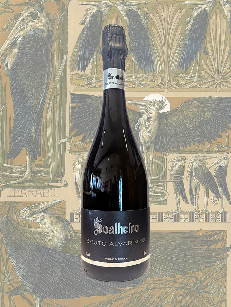 A bottle Soalheiro Espumante Bruto NV from Moncao e Melgaco, Portugal