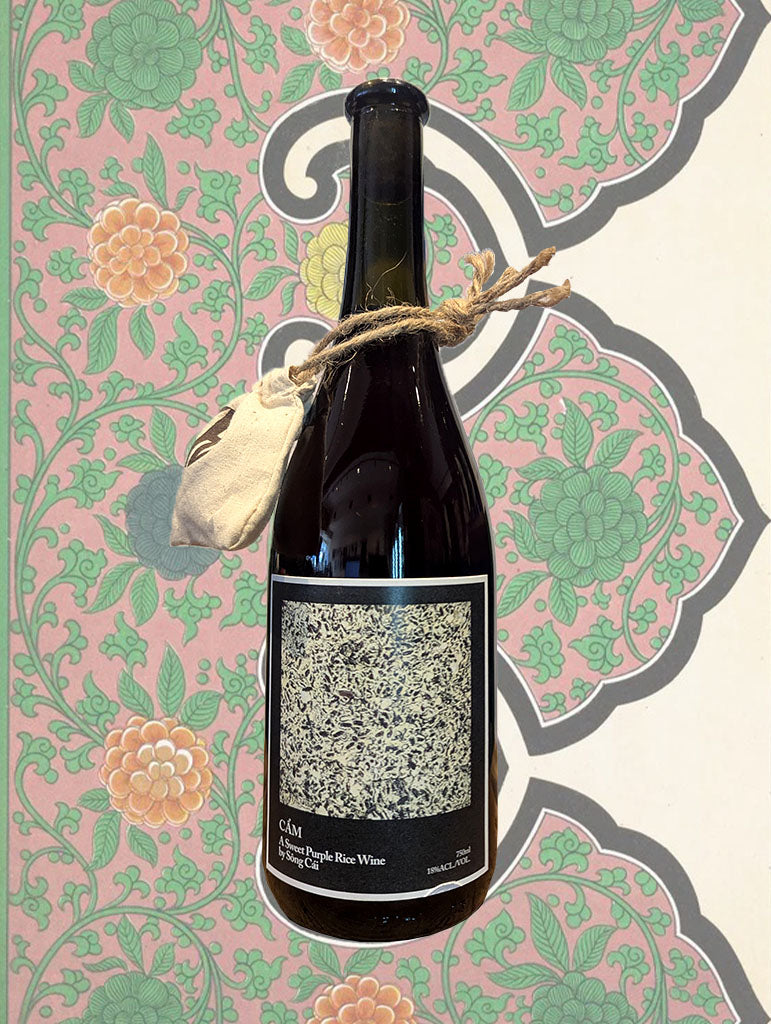 A bottle of Song Cai 'Cam' Sweet Purple Rice Wine 2024 from Ha Noi, Vietnam