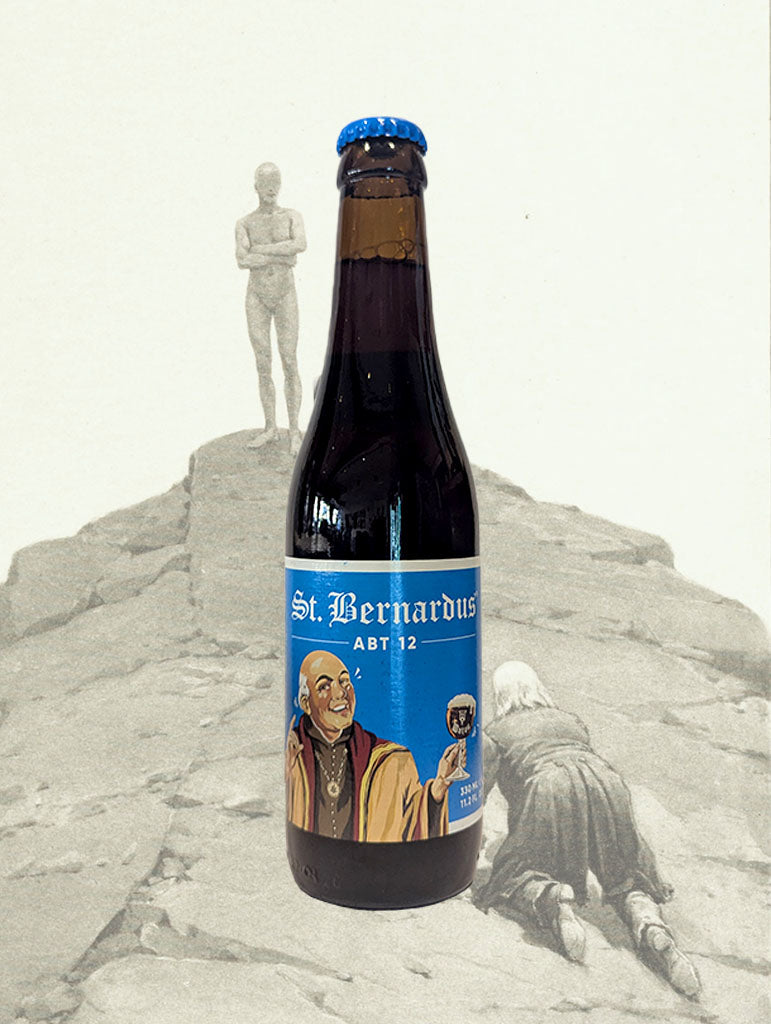A bottle of St Bernardus 'Abt 12' Trappist Beer from Belgium