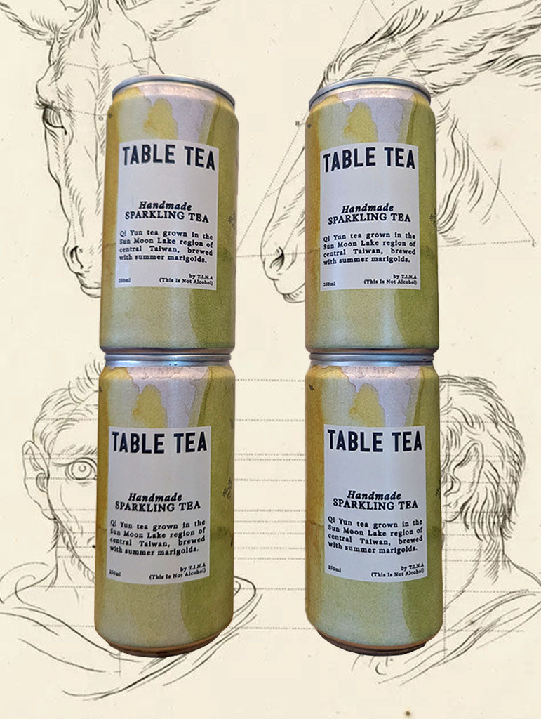 A can of TINA 'Table Tea' Non Alcoholic Sparkling Tea from Melbourne