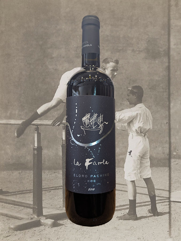 A bottle of Tenuta La Favola 'La Favola' Eloro Pachino 2018 from Sicily, Italy