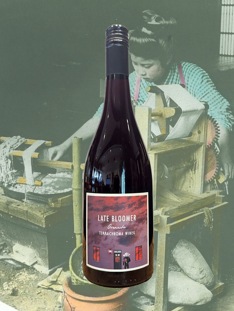 A bottle of Terrachroma 'Late Bloomer' Grenache 2025 from McLaren Vale
