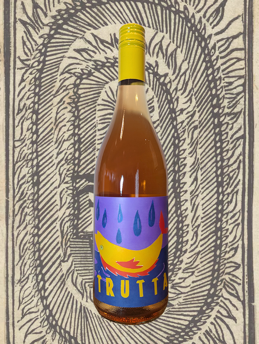 A bottle of Trutta Rosé 2023 from Bendigo, VIC - A Rosé that's bright red in all aspects - colour, aroma, and flavour! 