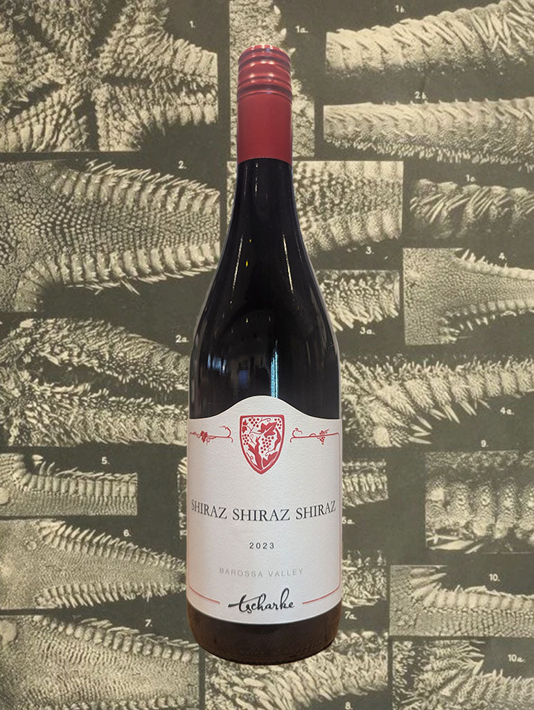 A bottle of Tscharke ‘Shiraz Shiraz Shiraz' Shiraz 2023 from Barossa Valley