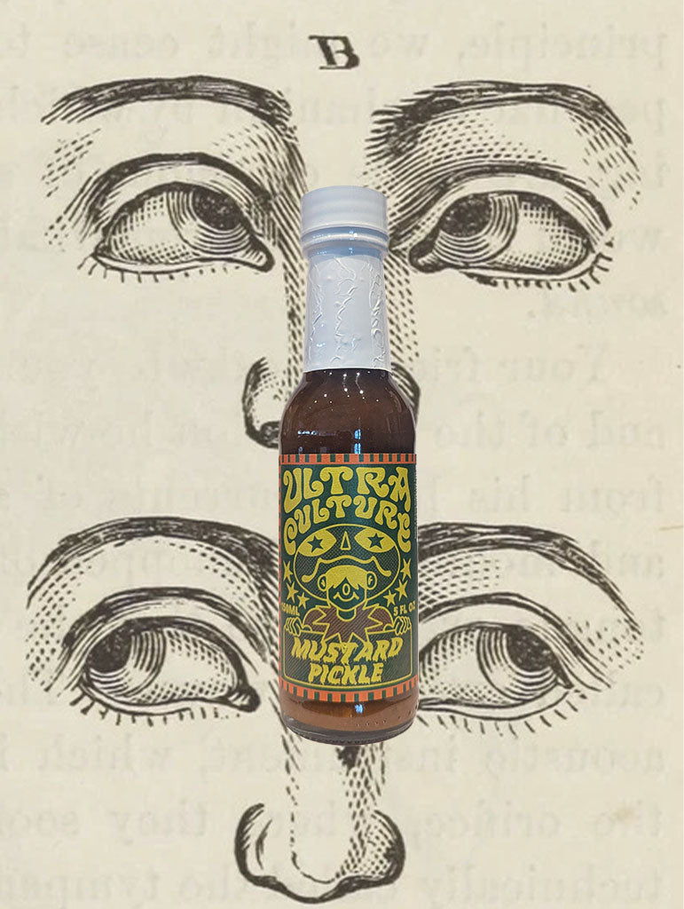 A can of Ultra Culture 'Mustard Pickle' Hot Sauce from Melbourne