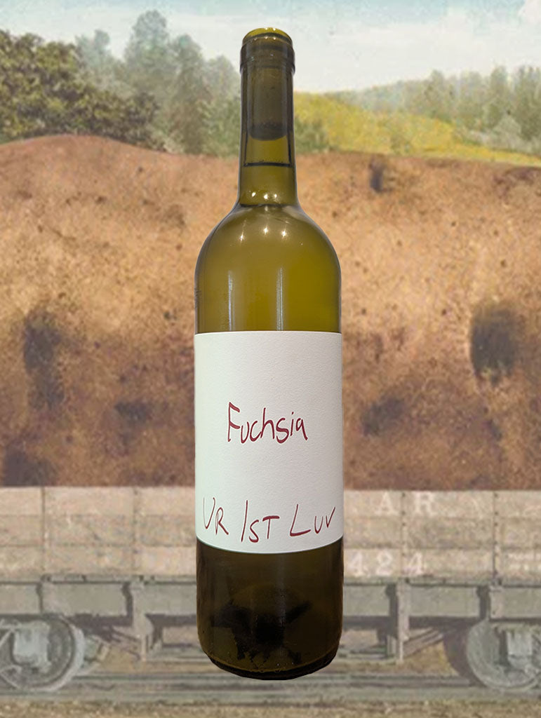 A bottle of Ur 1st Love 'Fuchsia' Skin Contact 2023 from Marrickville, NSW