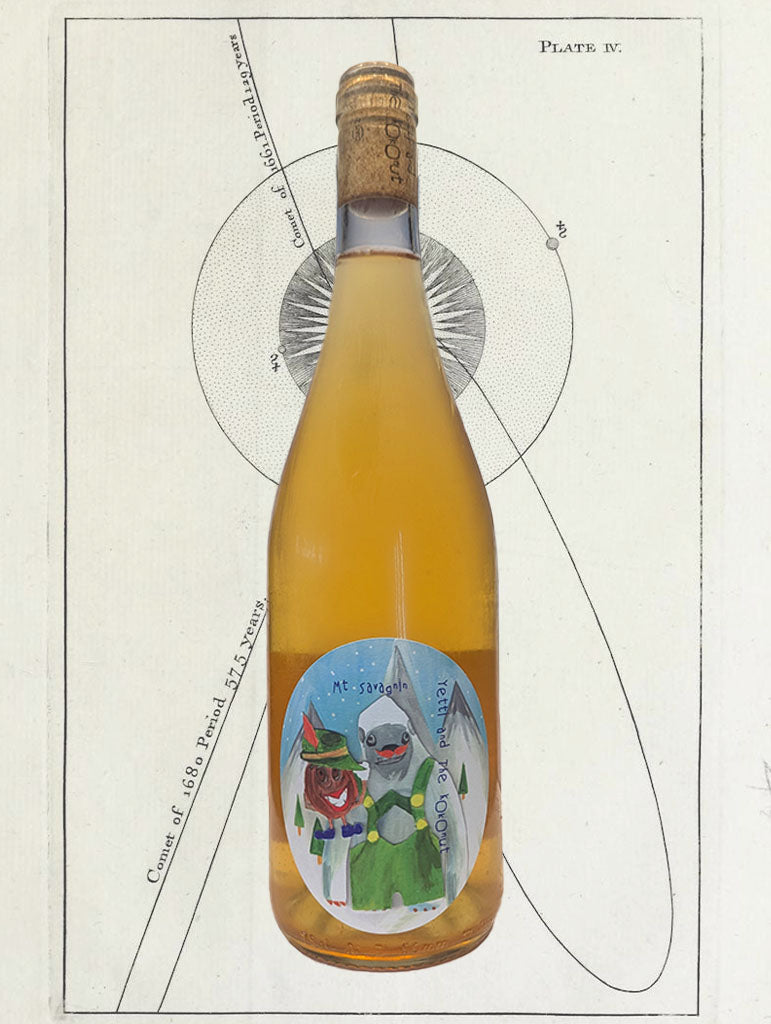 A bottle of Yetti & The Kokonut 'Mt Savagnin' 2022 from McLaren Vale