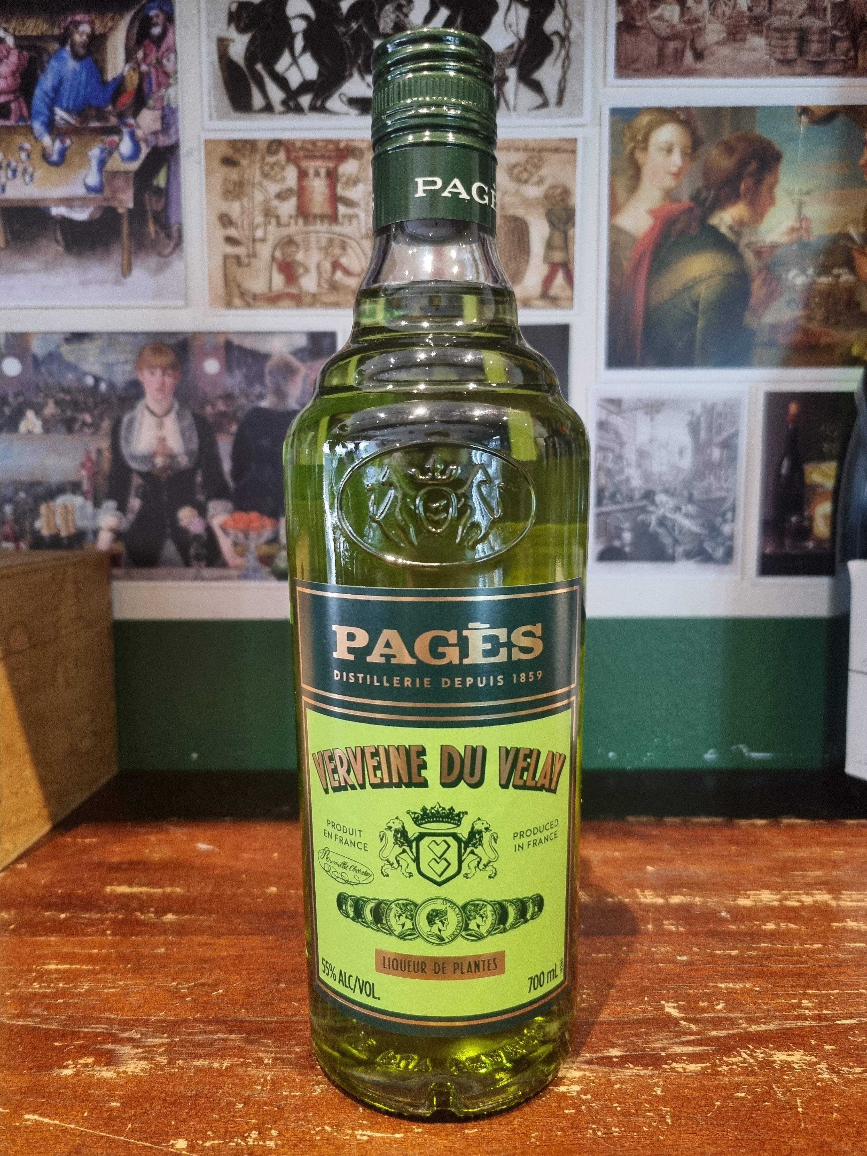 Pages 'Verveine du Velay Verte' Herbal Liqueur | Auvergne, France