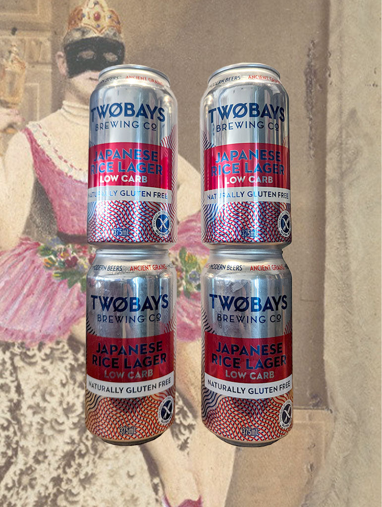 A can of Two Bays Gluten Free Japanese Rice Lager from Victoria