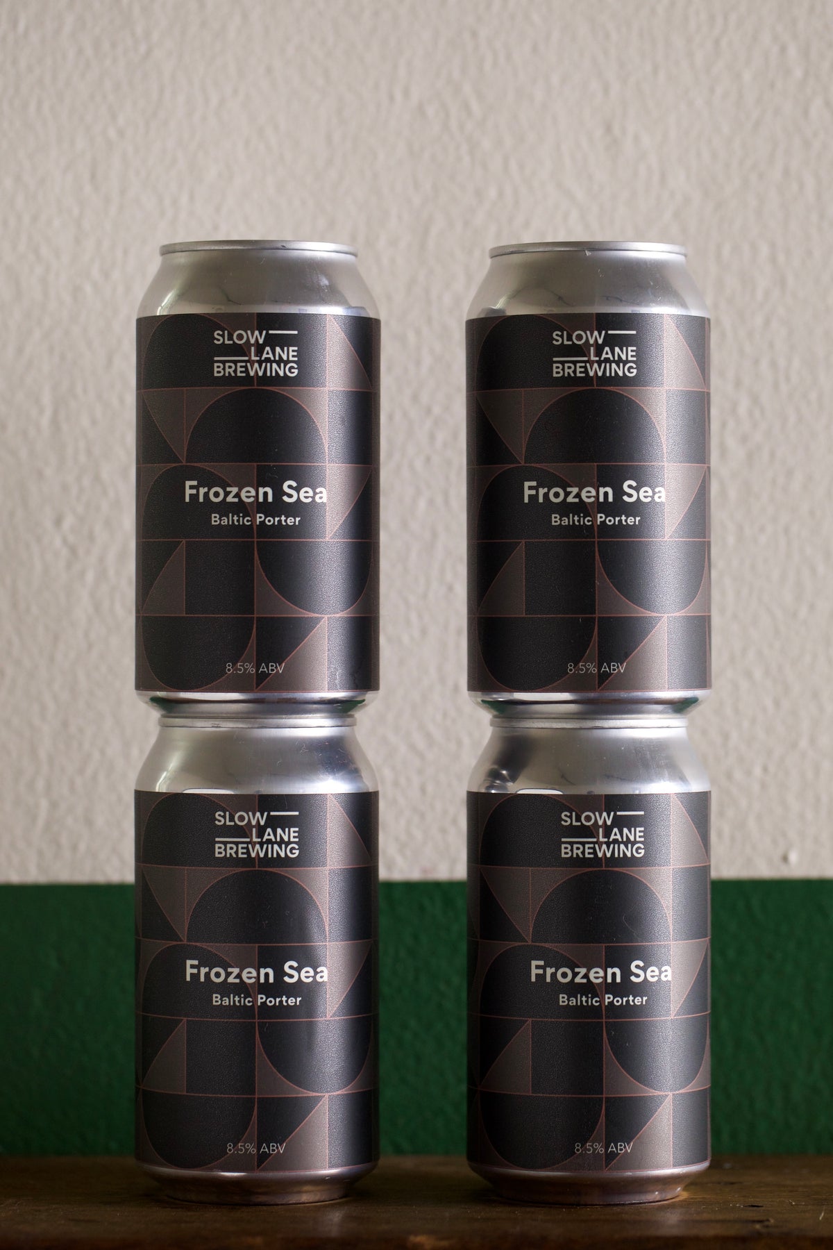 4 cans of Slow Lane 'Frozen Sea' Baltic Porter 375ml each
